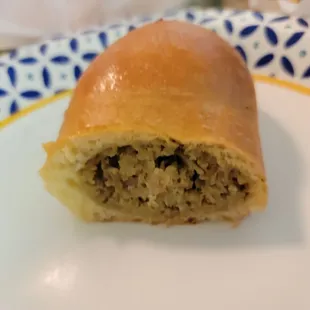 Spicy boudin kolache!! Very spicy and delicious!