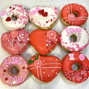 special Valentine&apos;s Day donuts
