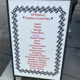 Menu for Saturday at the Ferry Bldg Farmers Market