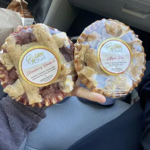 dense pies, got some weight to them!