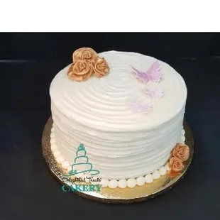 Rustic birthday buttercream cake