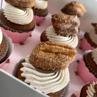 a box of cupcakes