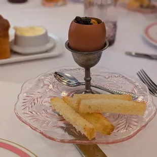 07/17/24 UNI &amp; BLACK TRUFFLE SHOOTER - Hokkaido Urchin, Savory Egg Custard, Brioche Soldiers