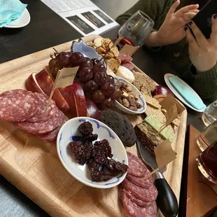 Charcuterie board and wine!