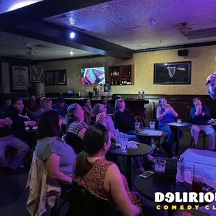 A night of side-splitting laughter, great food and awesome drink prices at Delirious Comedy Club in Downtown Las Vegas.