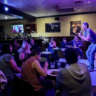 A night of side-splitting laughter, great food and awesome drink prices at Delirious Comedy Club in Downtown Las Vegas.