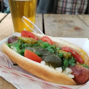 Chicago Dog &amp; an IPA