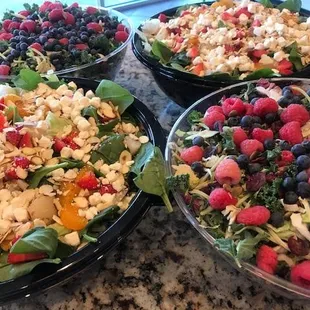 Over a dozen salad options