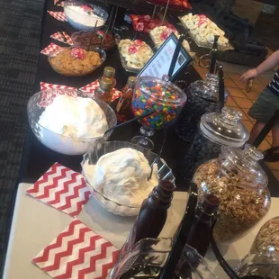 Over 12 different food stations