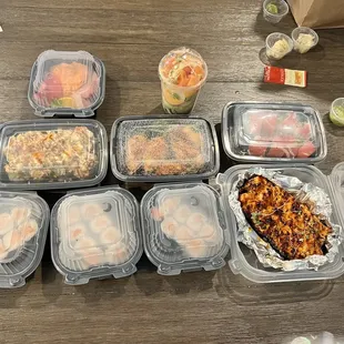 Ordered 9 items and 2 drinks... went a bit crazy, little did I know the rolls are HUGE