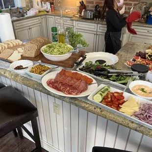 a woman in the kitchen