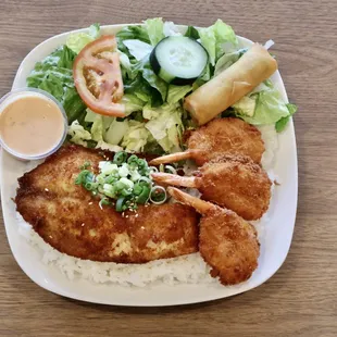 Fish &amp; Shrimp Plate