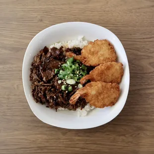 Beef &amp; Shrimp bowl