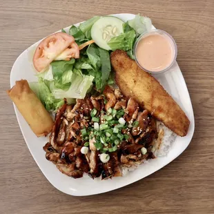 Chicken &amp; Fish Plate