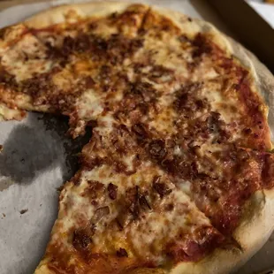 Bacon pizza.