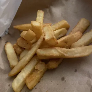 Regular fries, thicker cut.