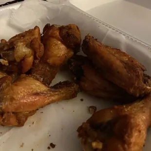 Old bay wings. HUGE wings.