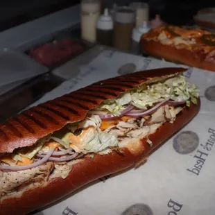 #15! Cajun Turkey Breast, Lettuce, Onions, cheese, Mayo and chipotle (optional)