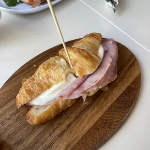 Ham and cheese croissant