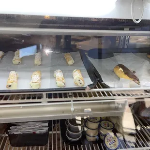 a display of pastries