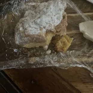 Extremely hard crumb cake!