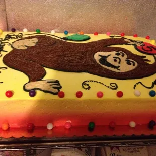 Curious George cake