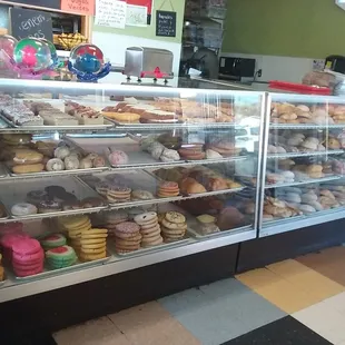 Alot pan dulce to pick from at Delizias.