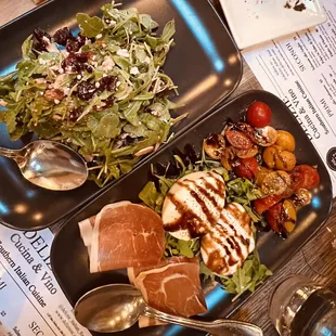 two plates of food