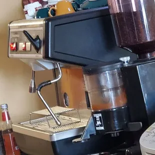 The special machine - makes a mean cup of espresso!