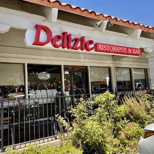 Outside front of restaurant.