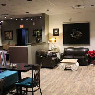Interior dining and lounge area