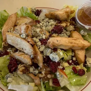 Apple, walnut salad with chicken