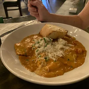 Lobster ravioli melted in your mouth.