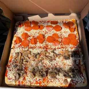 Half baked pizza! (Before finishing the baking)