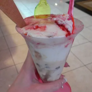 strawberry cheesecake &amp; peanut butter cup.