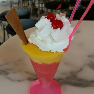 Super yummy. Mango and strawberry.