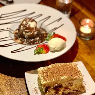 Tiramisu and Torta di Cioccolato