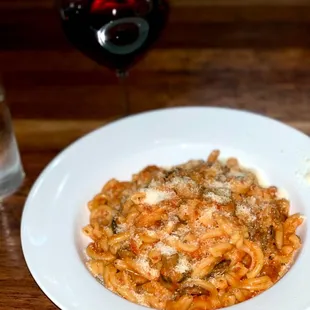 Strozzapreti with mushroom