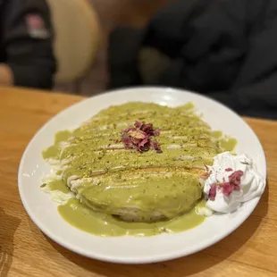 ashta &amp; pistachio pancake