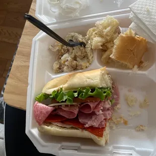 Great potential but the bread needs to match the product. The cuts are good but the bread is falling apart like it&apos;s old.