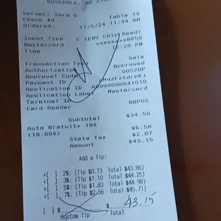Here's the bill, do the math