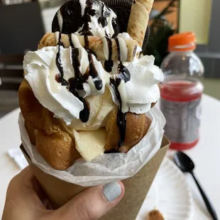 Cookies and Cream Bubble Waffle