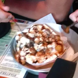 S&apos;mores tot dessert. Yum!