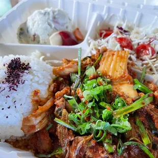 Pork Kim Chee. Good portion size.