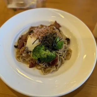 Natto carbonara