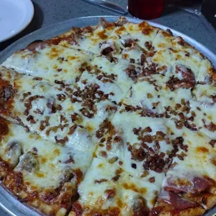 Meat lover pizza.  Absolutely delicious.