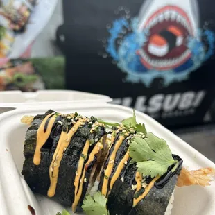 Surf &amp; turf musubi