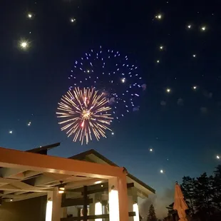 Fourth of July fireworks after Summer Fun Day