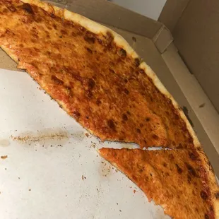 Pizza is horrible!! (barely warm) you can tell it's been reheated. No fresh, cardboard and not hot