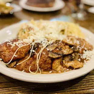 Perfectly cooked Veal Marsala :)..